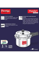 Prestige Popular Plus Svachh Alumiium Pressure Cooker 3l 10171