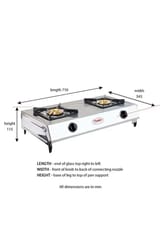 Prestige Agni Gas Stove Two Burner 40053