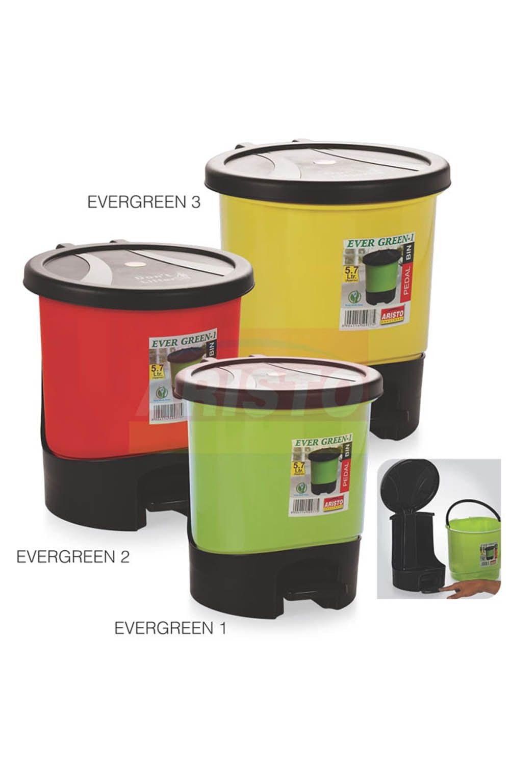 Aristo Ever Green Dust Bin 1 Assorted 1 Pcs