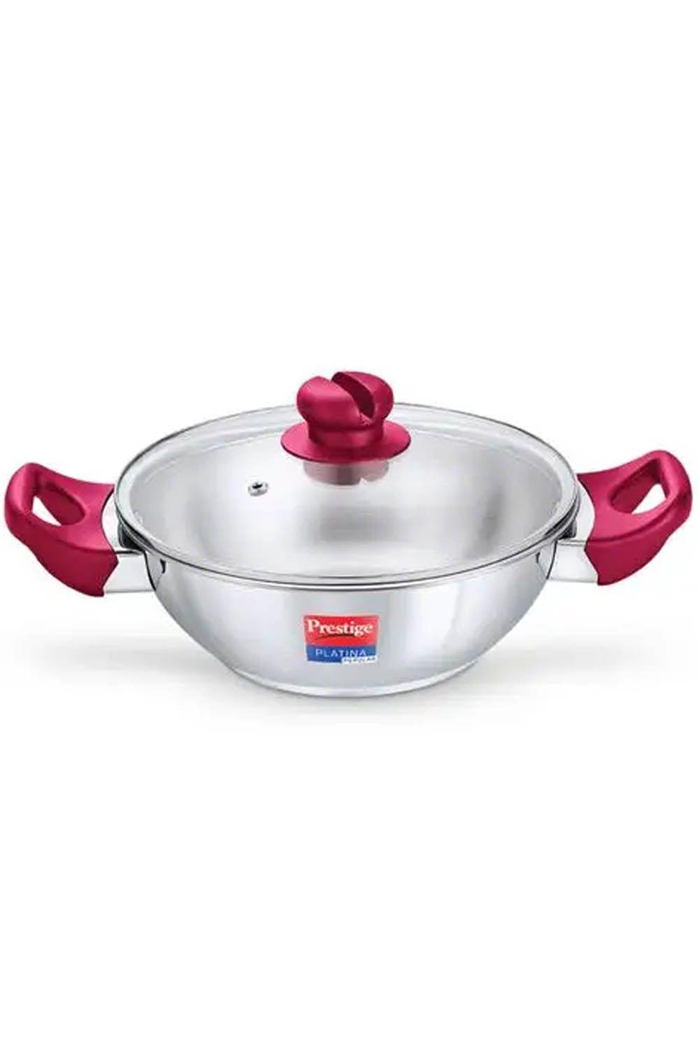 Prestige Platina Popular Ss Kadai With Lid 200mm Dia 1.5l 36884