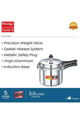 Prestige Popular Plus Pressure Cooker 3l 10201