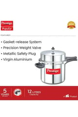 Prestige Popular Alu Pressure Cooker 12 Litre 10033