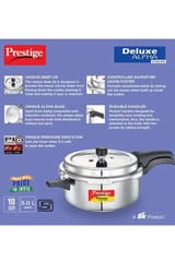 Prestige Deluxe Alpha Svachh Ss Pressure Cooker 5 L 20255