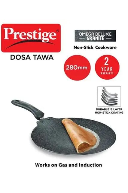 Prestige Omega Deluxe Granite Alu Nonstick Dosa Tawa 280mm 36861