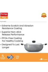 Prestige Omega Select + Round Base Kadai 170mm 30721