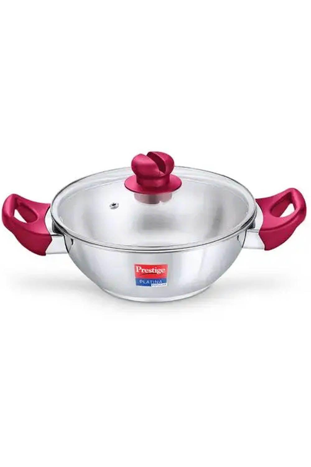 Prestige Platina Popular Ss Kadai With Lid 240mm Dia 2.8l 36886