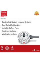 Prestige Popular Svachh Aliminium Pressure Cooker 4l 10166