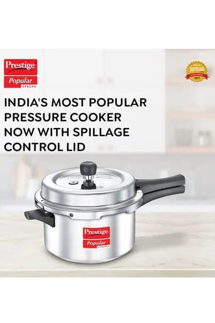 Prestige Popular Svachh Aliminium Pressure Cooker 4l 10166