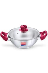 Prestige Platina Popular Ss Kadai With Lid 220mm Dia 2.25l 36885