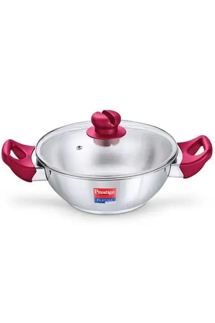 Prestige Platina Popular Ss Kadai With Lid 220mm Dia 2.25l 36885