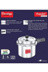 Prestige Popular Plus Svachh Alumiium Pressure Cooker 2l 10169