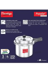 Prestige Popular Plus Svachh Alumiium Pressure Cooker 2l 10169