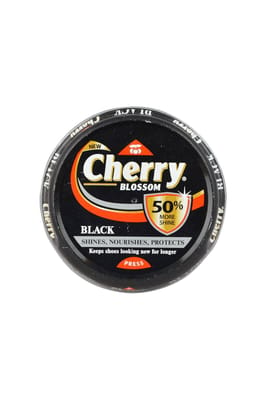 Cherry Blossom Black Shoe Polish 15g