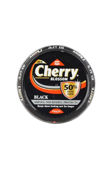 Cherry Blossom Black Shoe Polish 15g