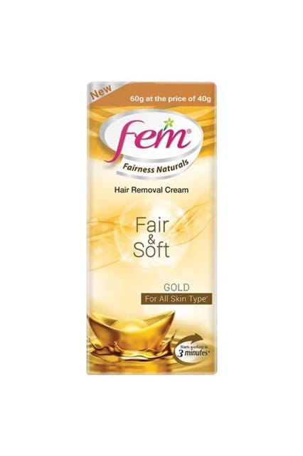 Fem Fair&Soft Gold Hair Removal Cream 25g