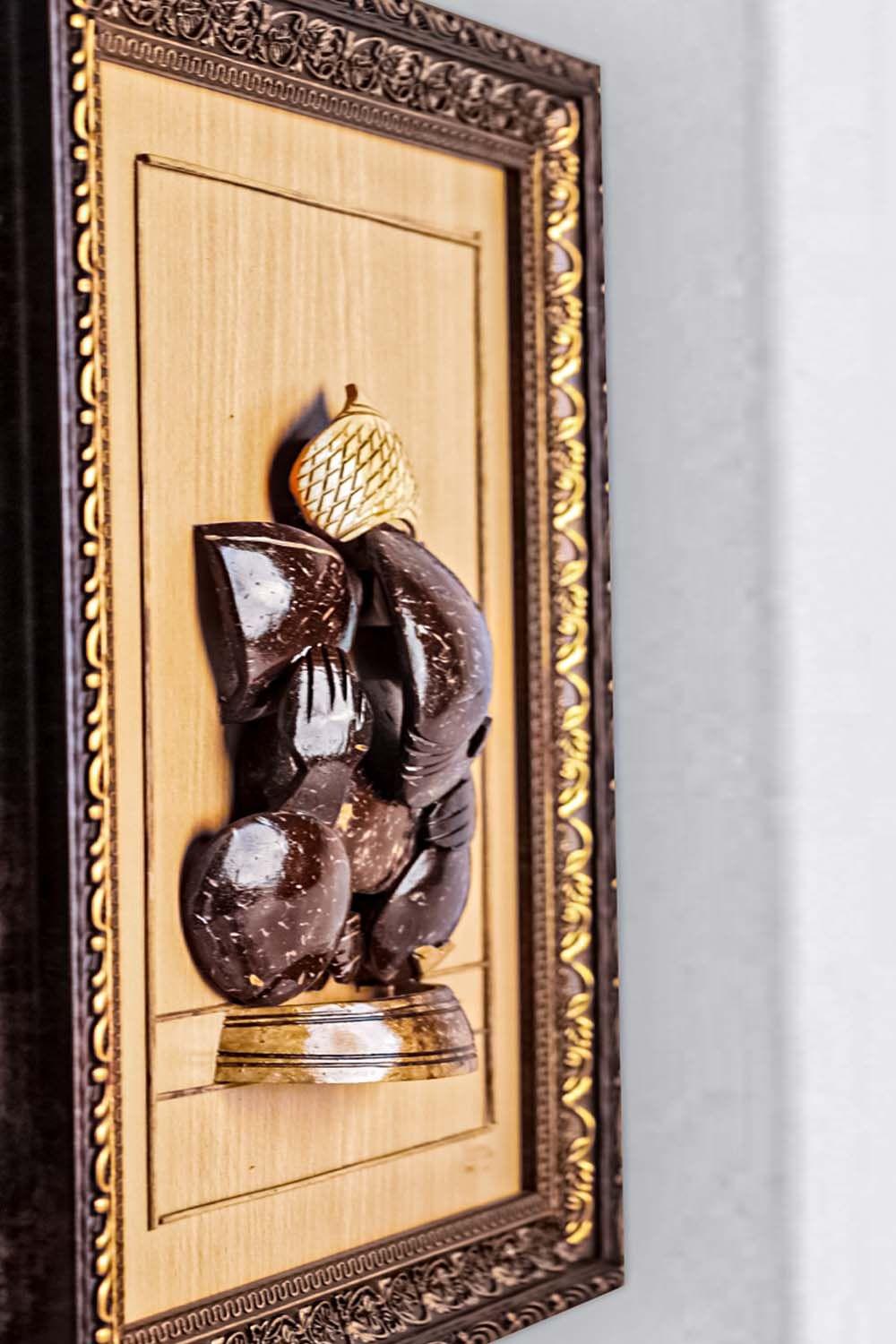 Coconut Ganesha Coconut Shell Wall Hanging Coex Cosh0000019