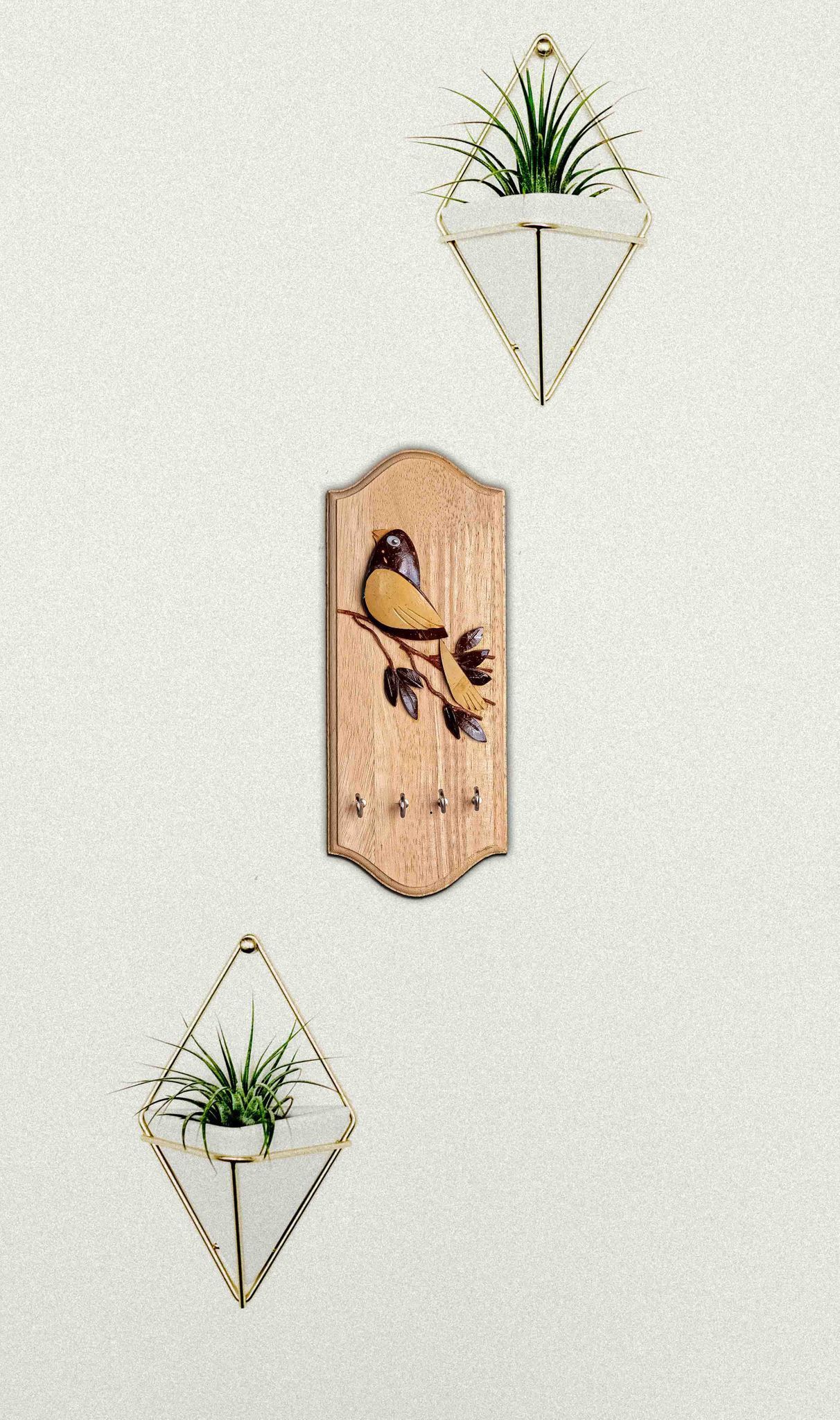 Coconut Coconut Wall Hanging With Bird Coex Cosh0000010