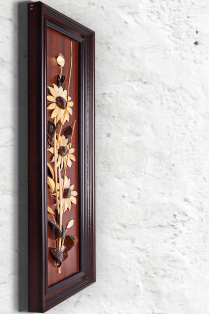 Coconut Sun Flower Coconutshell Wall Hanging Coex Cosh000007