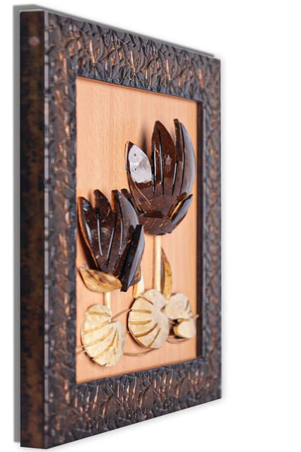 Coconut Lotus  Coconut Shell Wall Hanging Coex Cosh000001