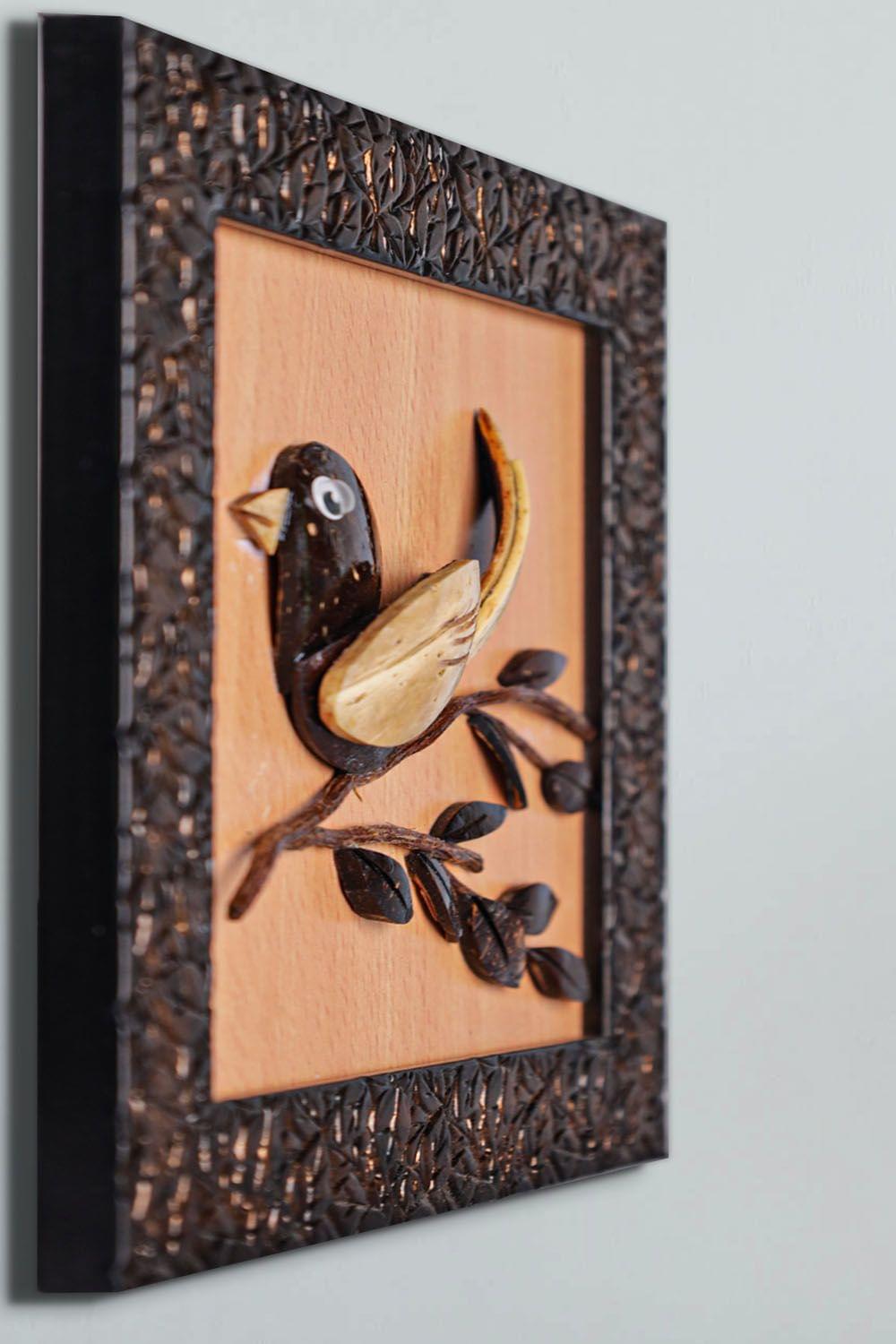 Coconut Bird Coconut Shell Wall Hanging Coex Cosh000003