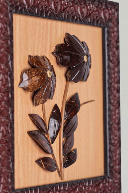 Coconut Flower Coconut Shell Wall Hanging Coex Cosh000002