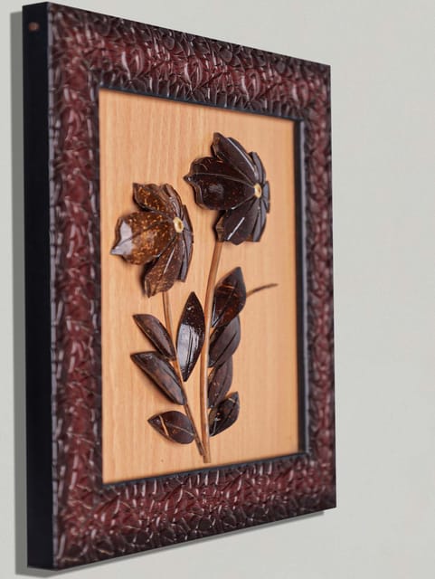 Coconut Flower Coconut Shell Wall Hanging Coex Cosh000002