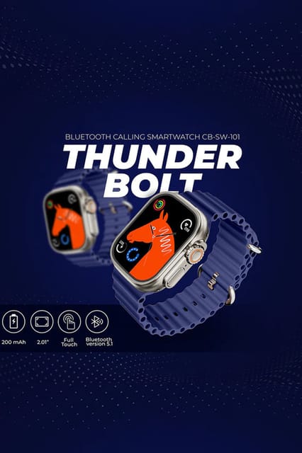 ThunderBolt Blue Smartwatch