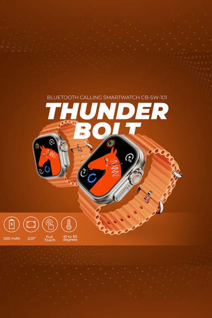 ThunderBolt Orange Smartwatch