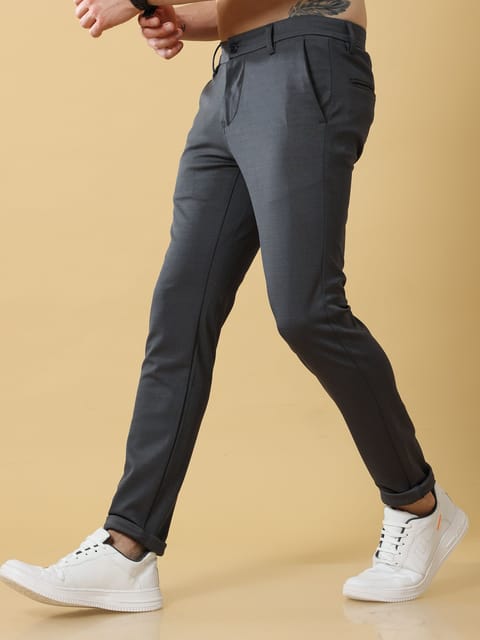 Stretchable Shadow Grey Trouser