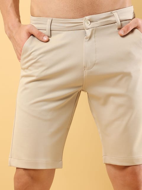 Power Stretch Cream Shorts