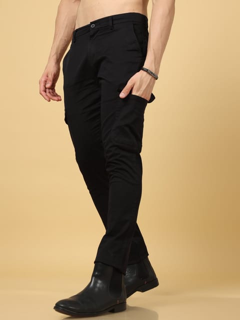 Basic Black Slim Fit Cargo