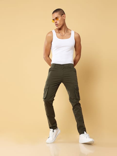 Premium Dark Olive Cargo Pant