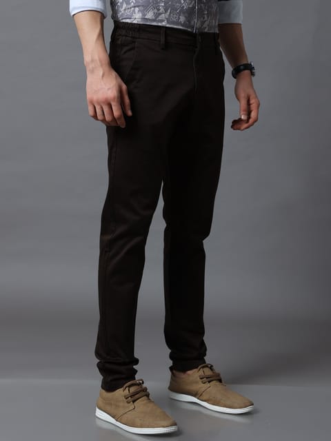 Flexi Waist Brown Trouser