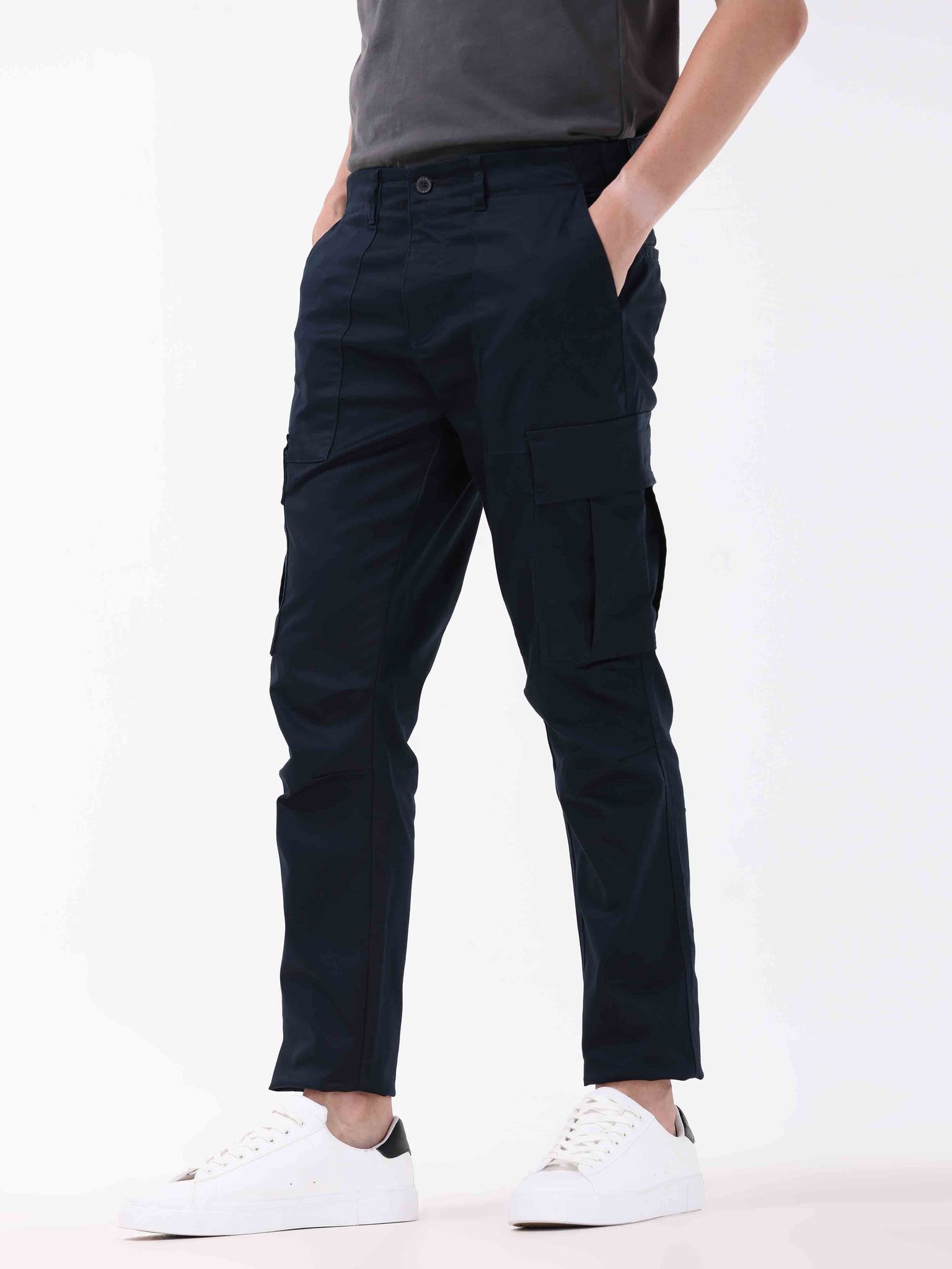 Ultra Stretch Straight Fit Navy Cargo