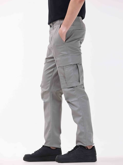 Ultra Stretch Straight Fit Grey Cargo