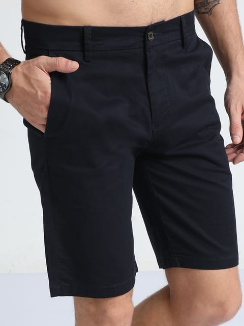 Modern Twill Navy Shorts