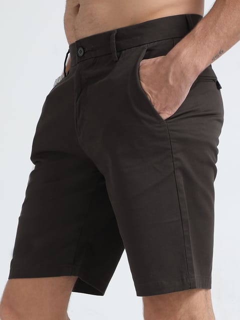 Modern Twill Dark Olive Shorts