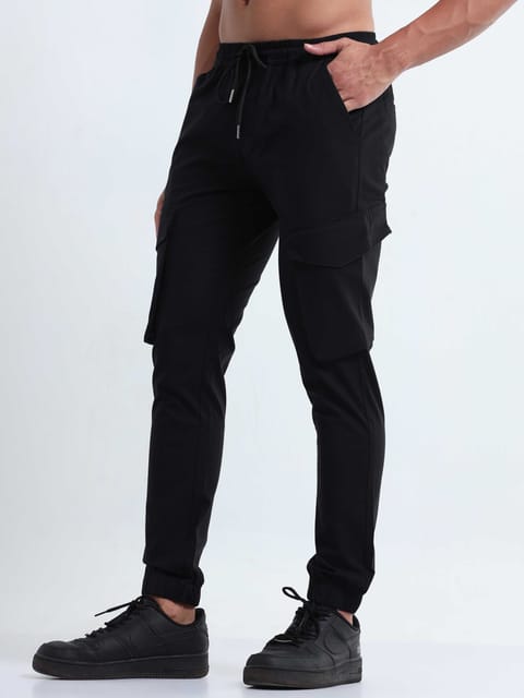 Air Sense Black Cargo Joggers