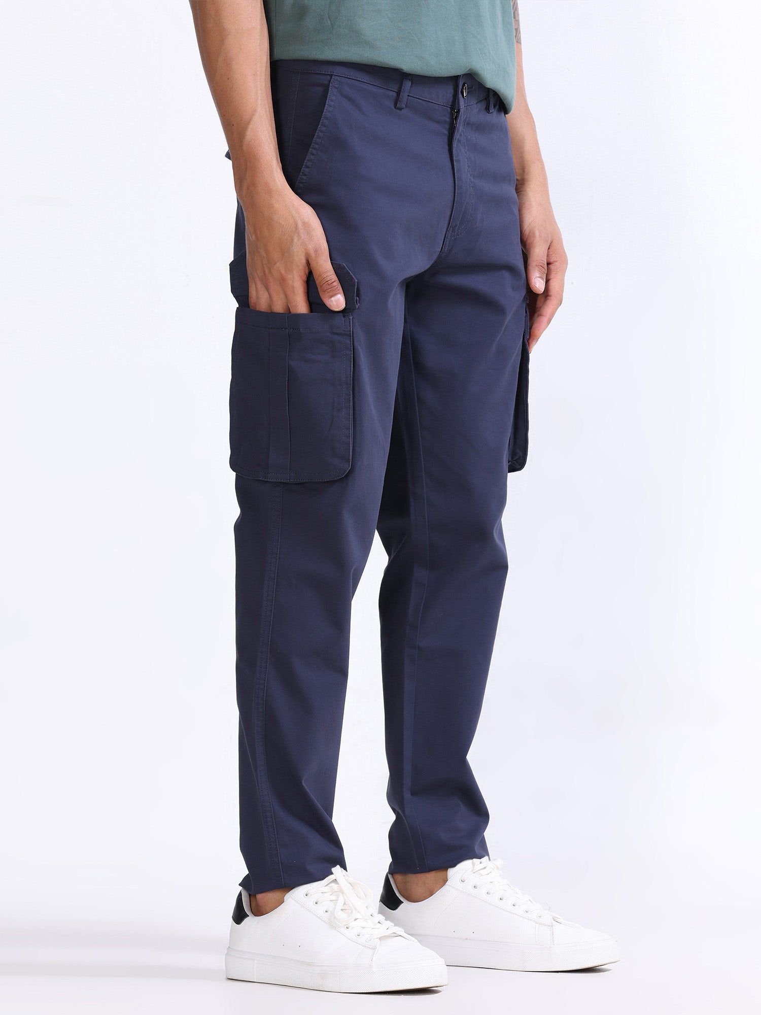 Fine Twill Navy Elevated Cargo