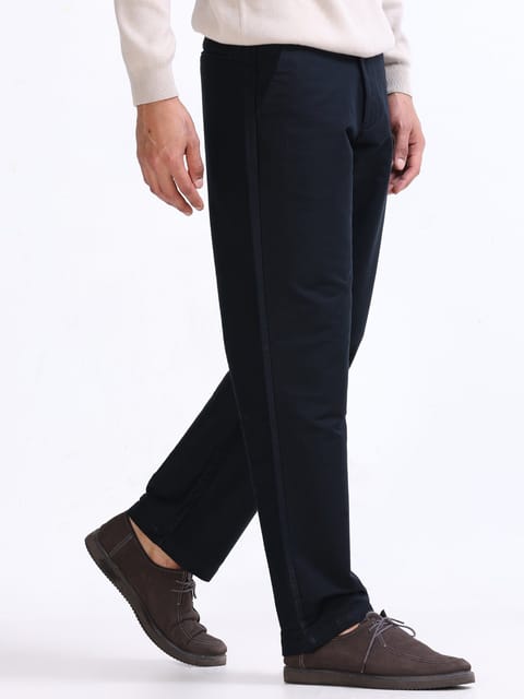 Soft Modal Navy Relaxed Pant