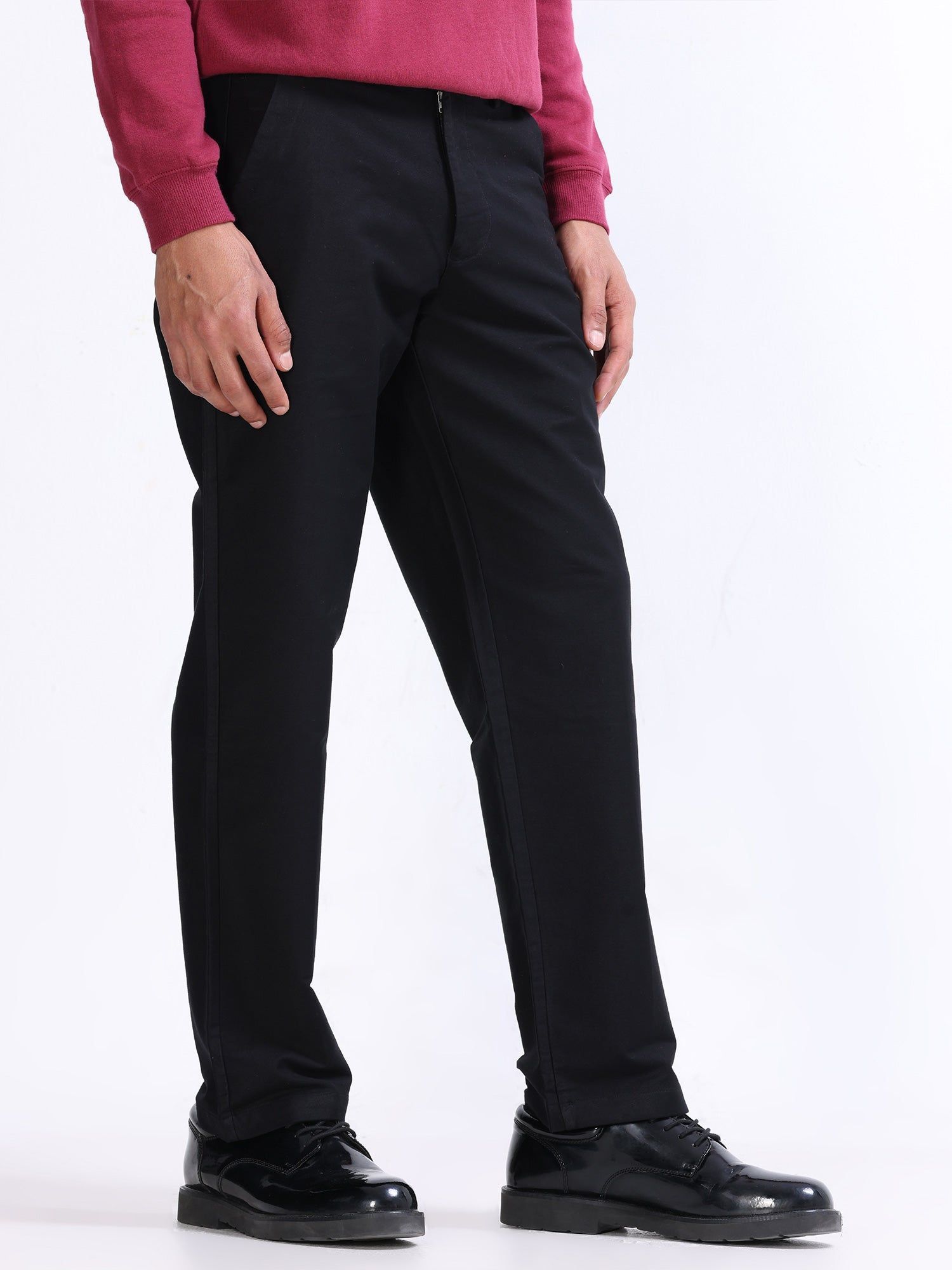 Soft Modal Black Relaxed Pant