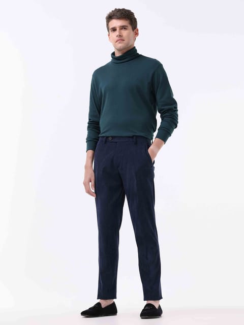 Statement Corduroy Navy Pant