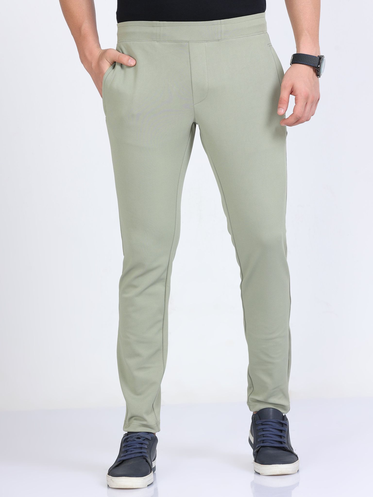 Men Fern Stretchy Peanut Joggers