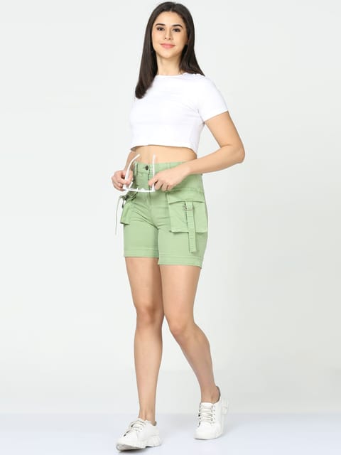 Mint Womens Cargo Shorts