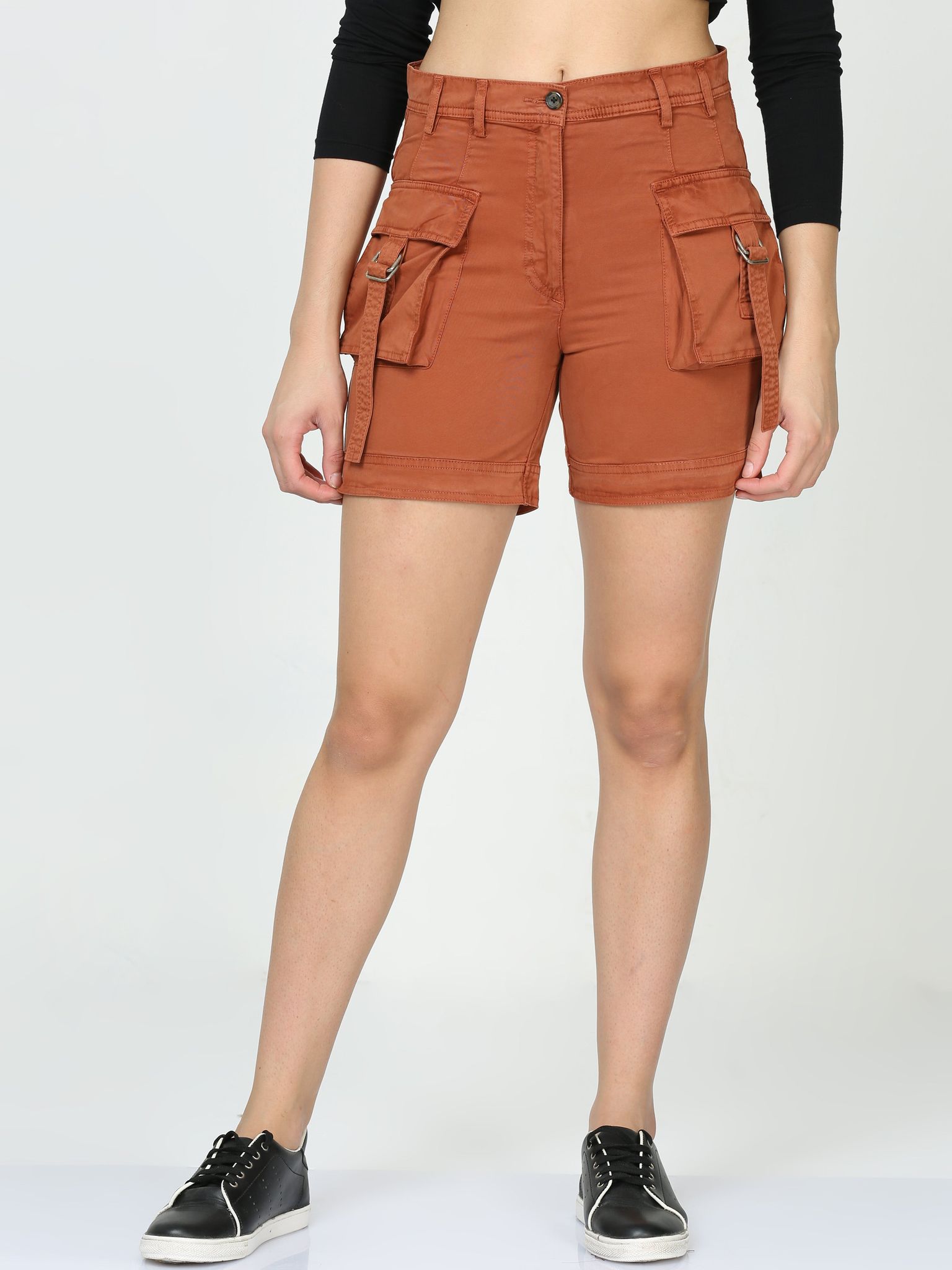 Rust Womens Cargo Shorts