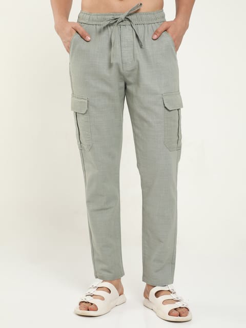 Men Lazy Stone Linen Pants