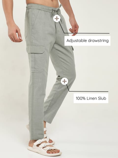 Men Lazy Stone Linen Pants