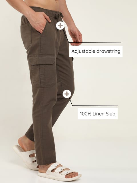 Men Lazy Fern Linen Pants