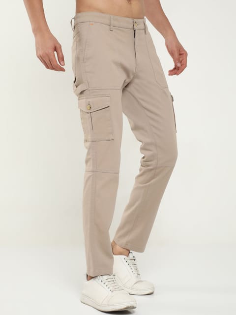 Men Classic Khaki Cargo Pants