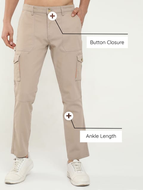 Men Classic Khaki Cargo Pants